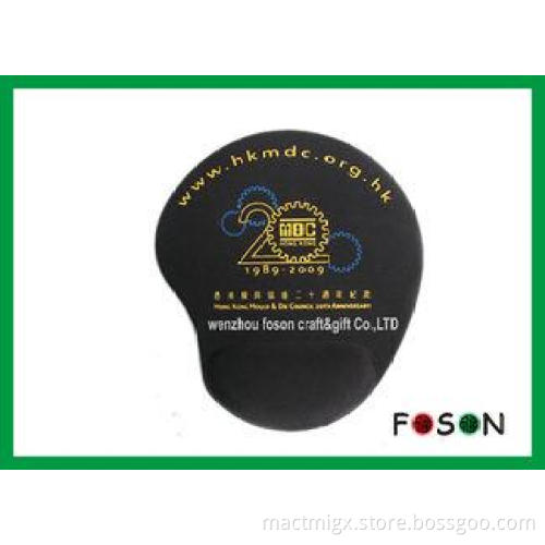 Comfortable Screen printing Silicone Mouse Pad With Wrist